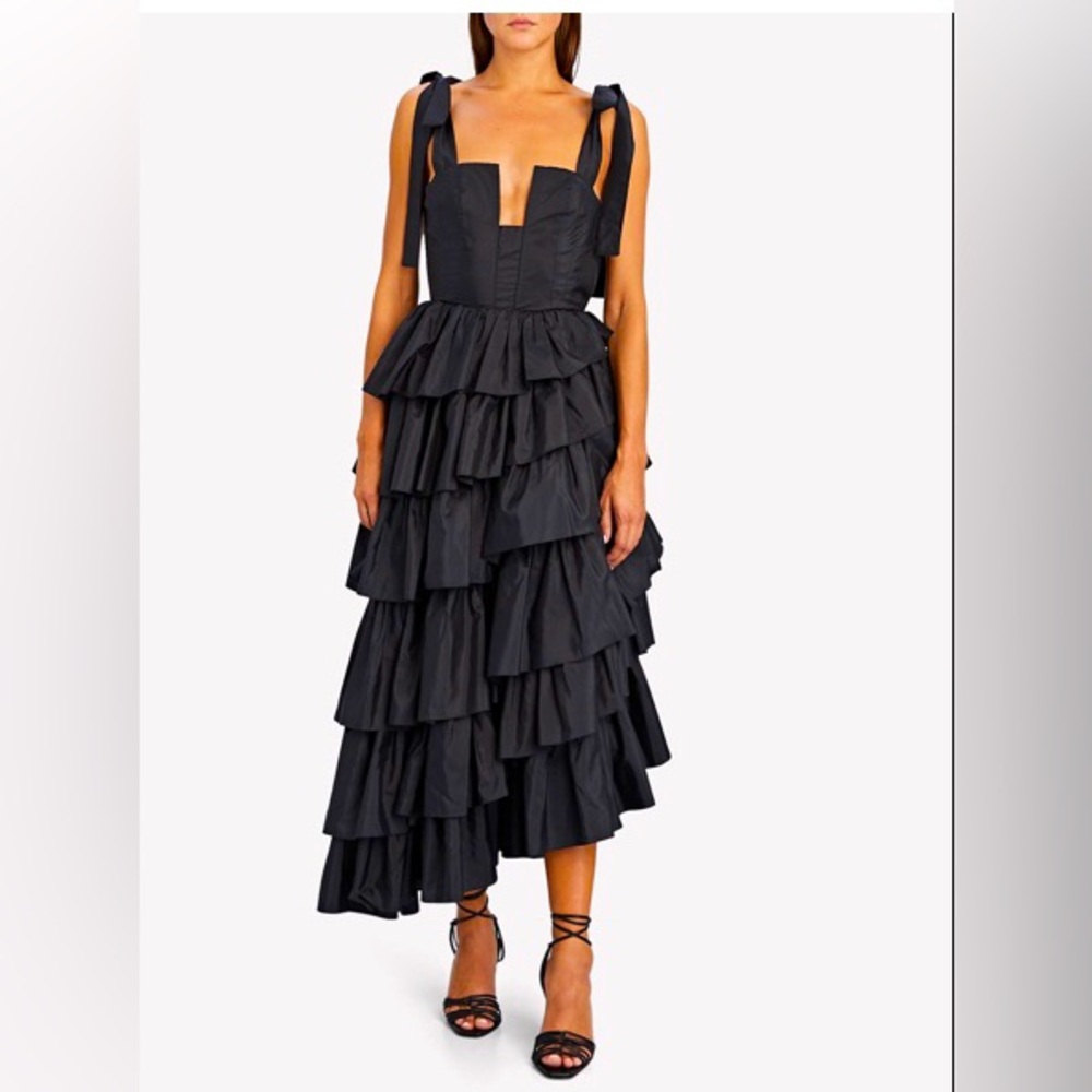 NWT Ulla Johnson Black Silk Dress